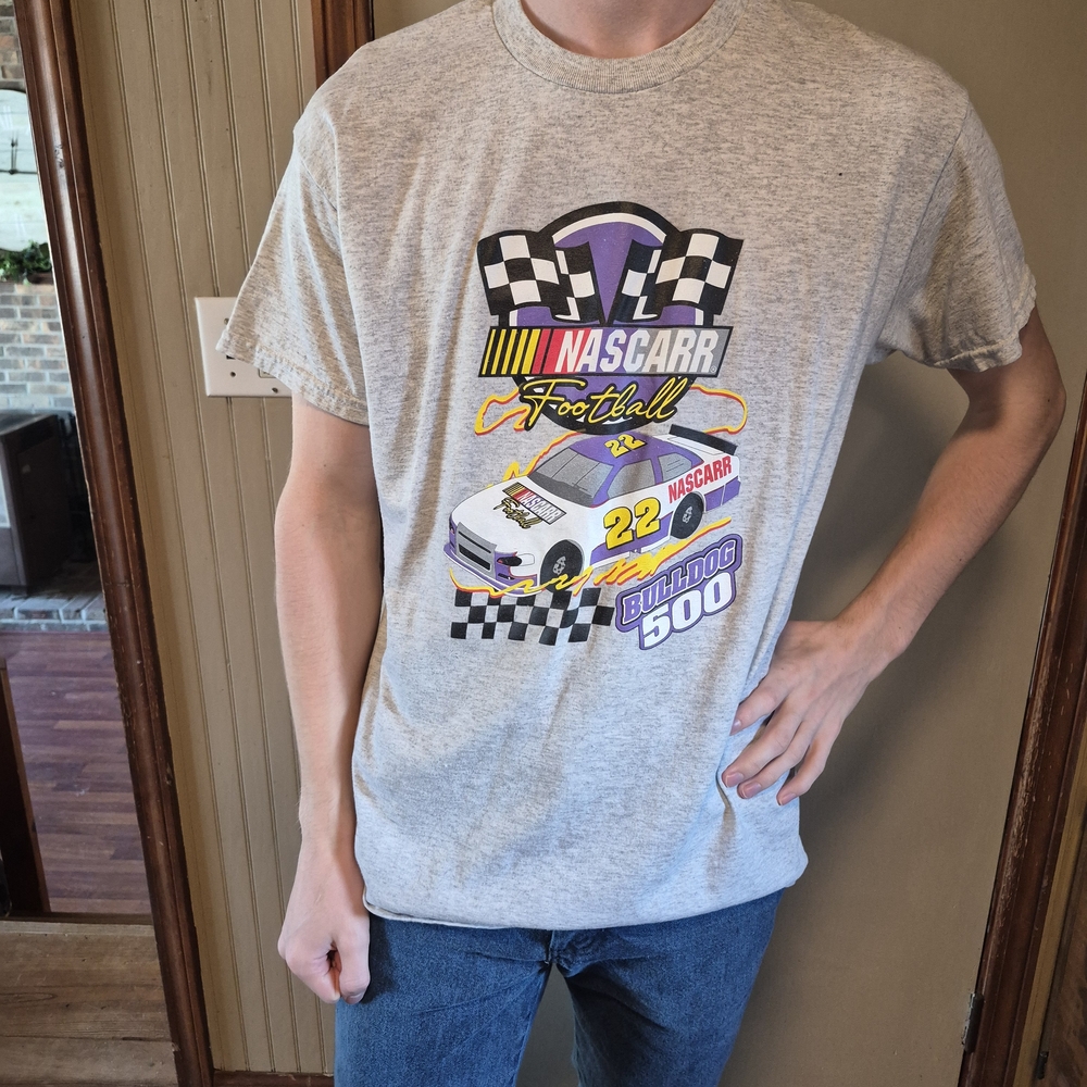 Gray NASCAR Graphic T-Shirt